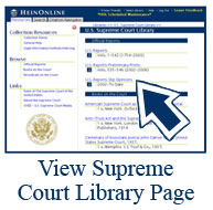 HeinOnline Supreme Court Library Screenshot