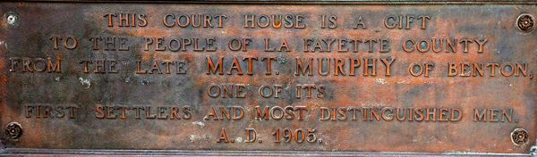 Lafayette County Courthouse Sign