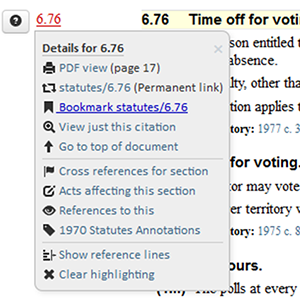 display of legislature website