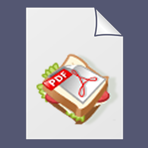 SandwhichPDF logo and file icon