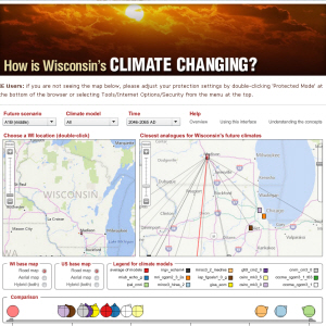 Climate map screenshot