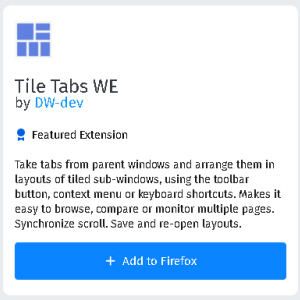 Tile Tabs screenshot