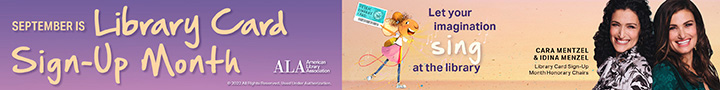 Library Card signup month banner