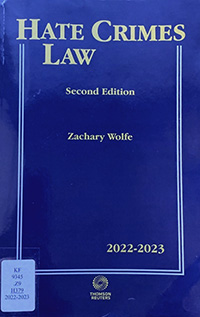 Hate crimes law book cover