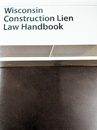 Wisconsin construction lien law handbook