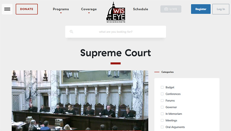 Wisconsin Eye screenshot